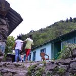 Pictured is Aseem (left), the student leader for the Litre of Light Project, with a boy from Dunda who volunteered to show us around the village and inside the houses. He told us that for him solar powered lights would be of great help, as when he walks home at night there are snakes on the path which could bite him. The lights would protect him from injury and make him feel safer.