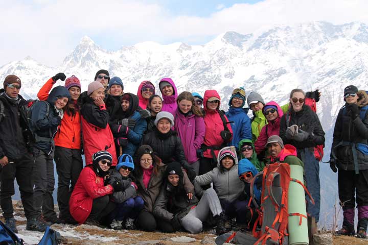 Dayara Bugyal trek team photo