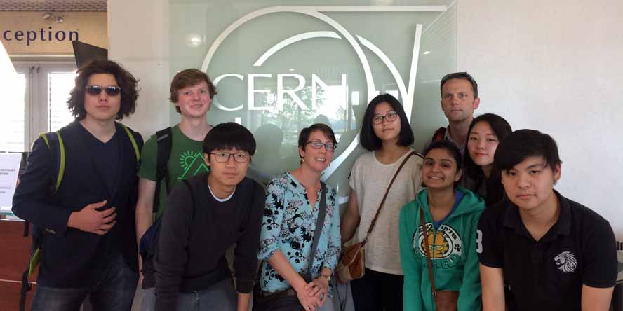 At the CERN reception