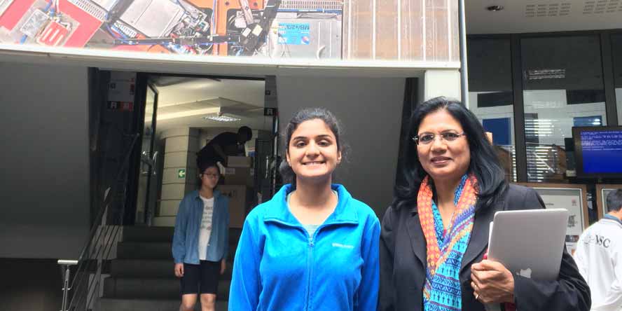 Kahini and Dr. Archana Sharma, leading Indian particle physicist