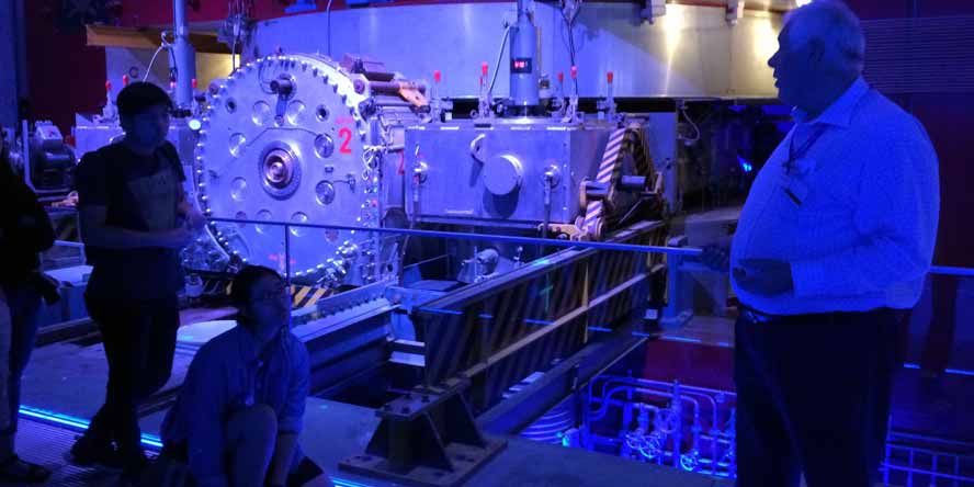 The retired synchrocyclotron a precursor to the SPS which was used to discover the Z and W bosons